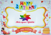 Happy Birthday Fotoğraf Çerçevesi